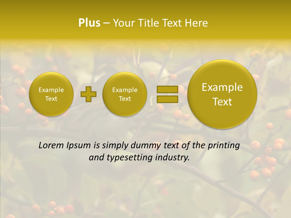 Bird Leaves Nature PowerPoint Template