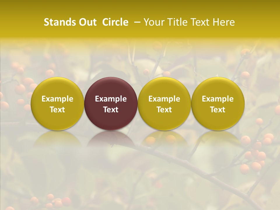 Bird Leaves Nature PowerPoint Template