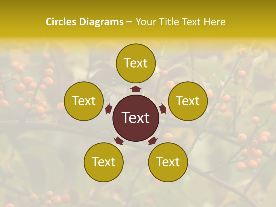 Bird Leaves Nature PowerPoint Template