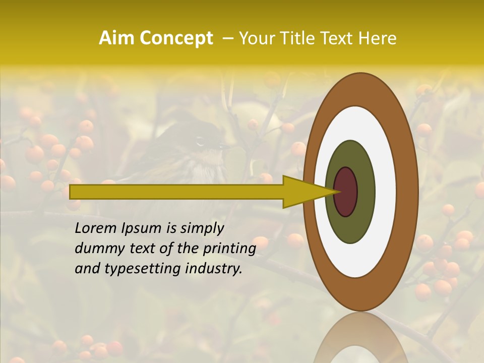 Bird Leaves Nature PowerPoint Template