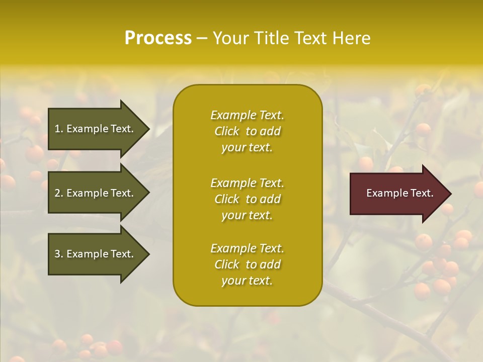 Bird Leaves Nature PowerPoint Template