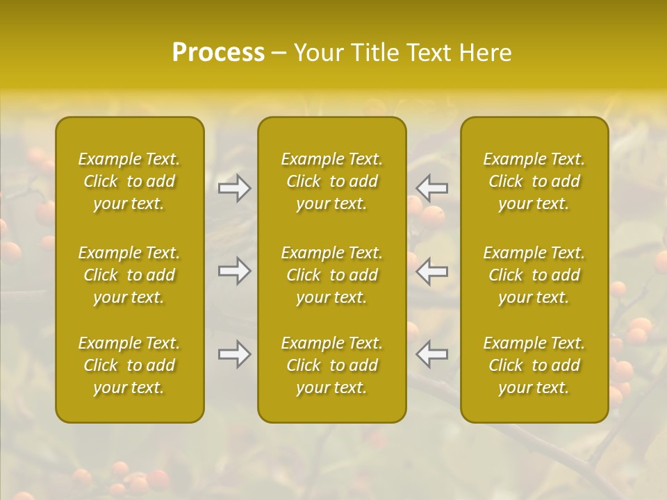 Bird Leaves Nature PowerPoint Template