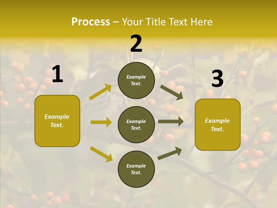 Bird Leaves Nature PowerPoint Template