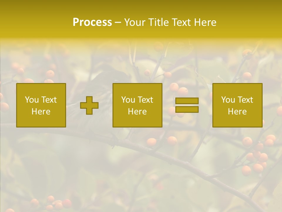 Bird Leaves Nature PowerPoint Template