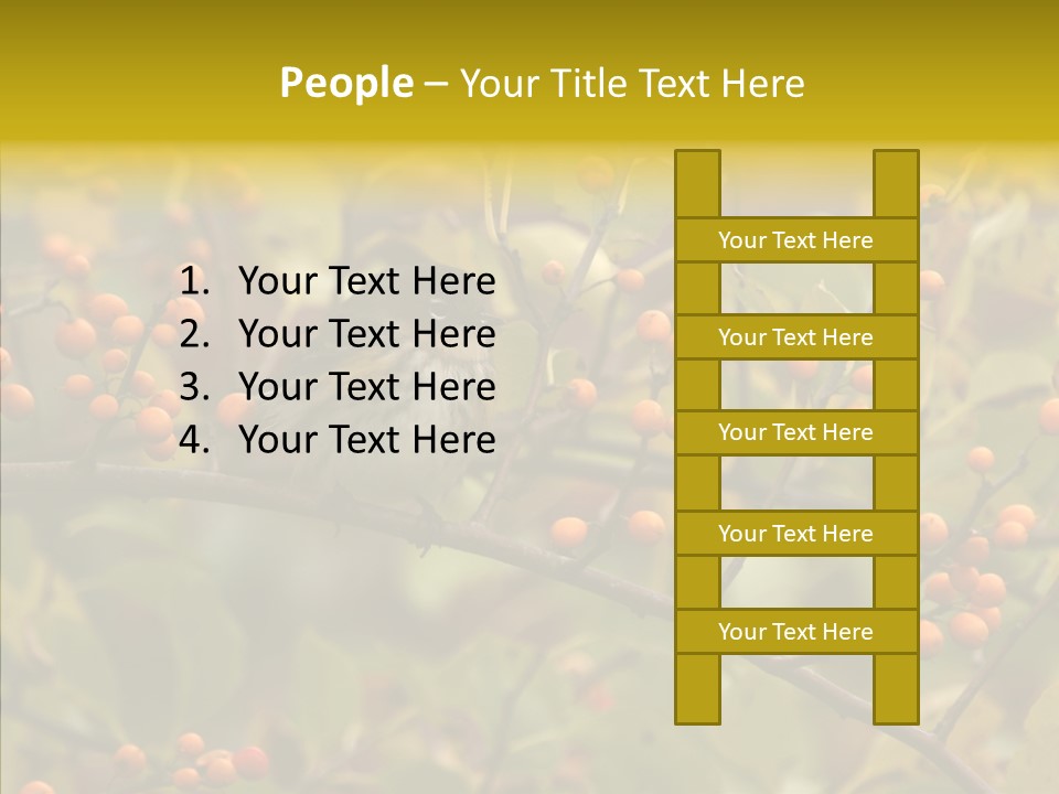 Bird Leaves Nature PowerPoint Template