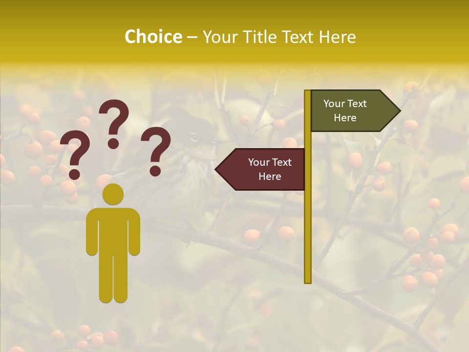 Bird Leaves Nature PowerPoint Template