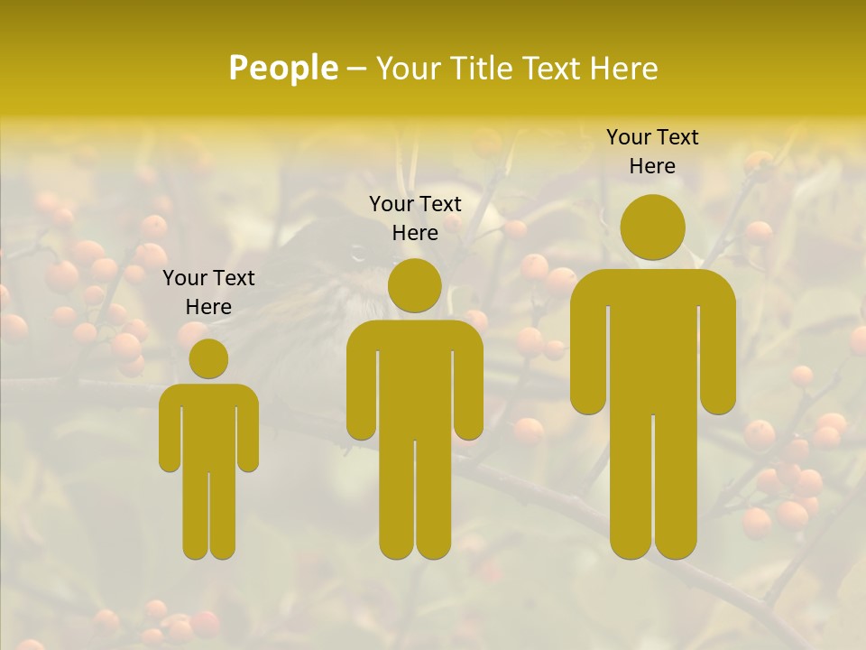 Bird Leaves Nature PowerPoint Template