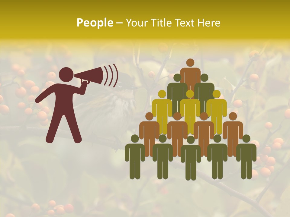 Bird Leaves Nature PowerPoint Template