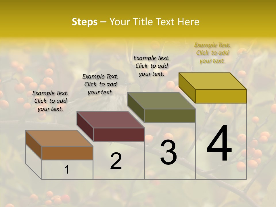 Bird Leaves Nature PowerPoint Template