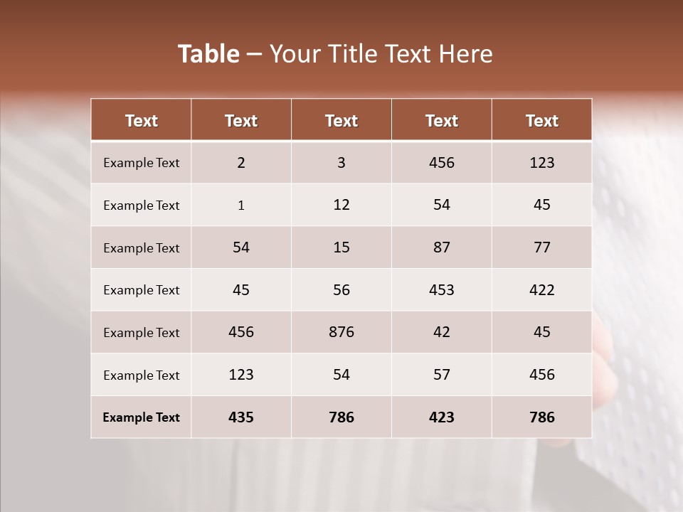 Hair Flower Attractive PowerPoint Template