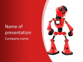 Background Character Computer Generated PowerPoint Template