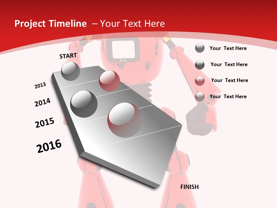 Background Character Computer Generated PowerPoint Template