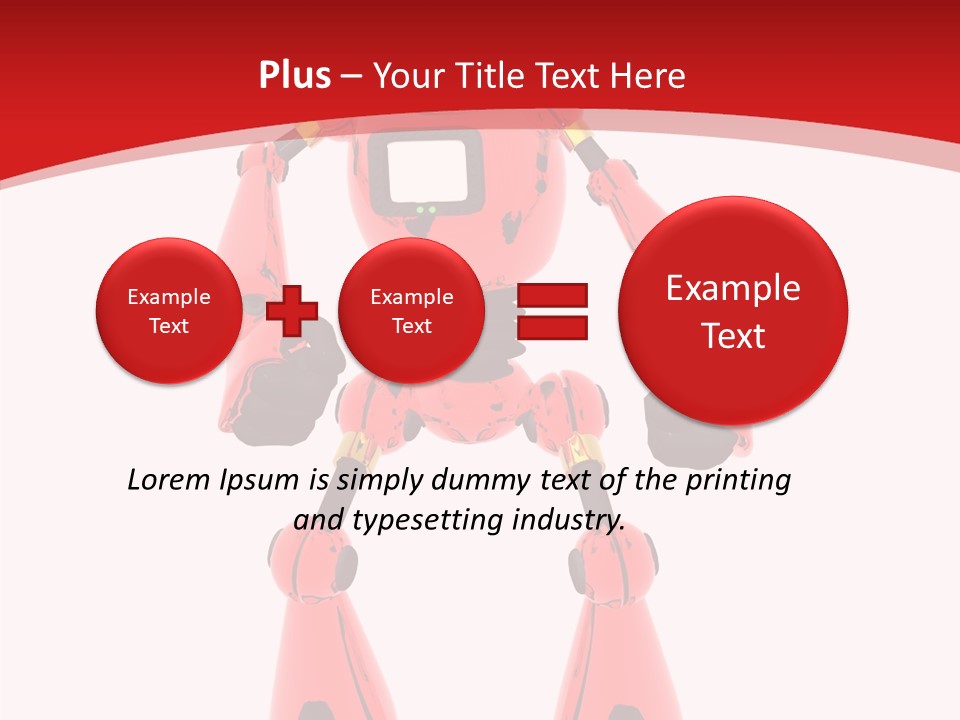 Background Character Computer Generated PowerPoint Template