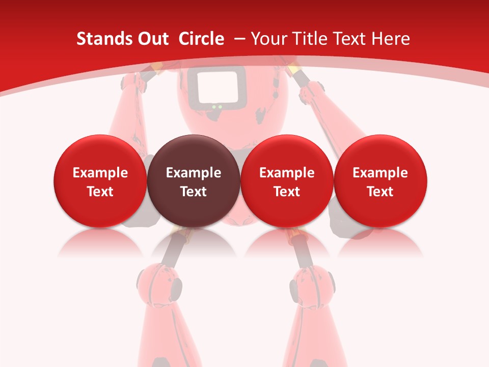 Background Character Computer Generated PowerPoint Template