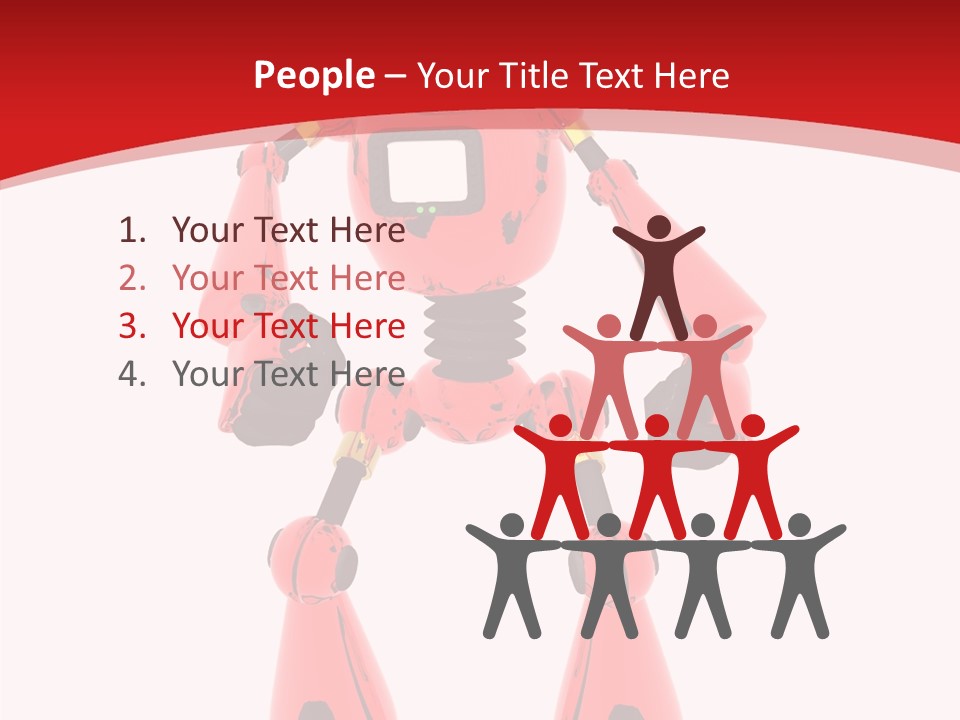 Background Character Computer Generated PowerPoint Template