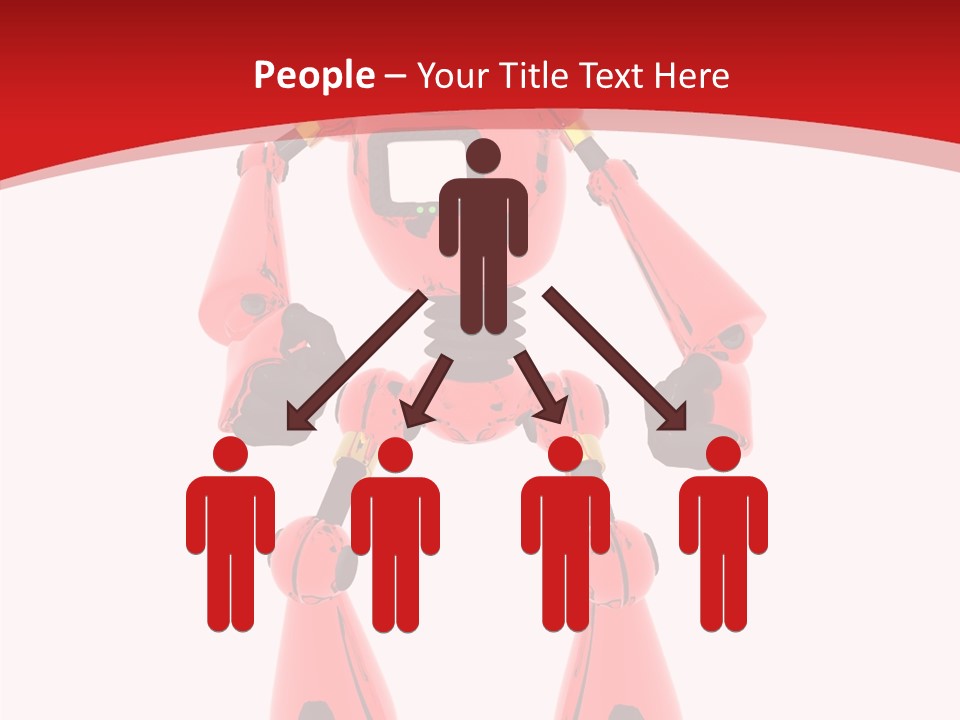 Background Character Computer Generated PowerPoint Template