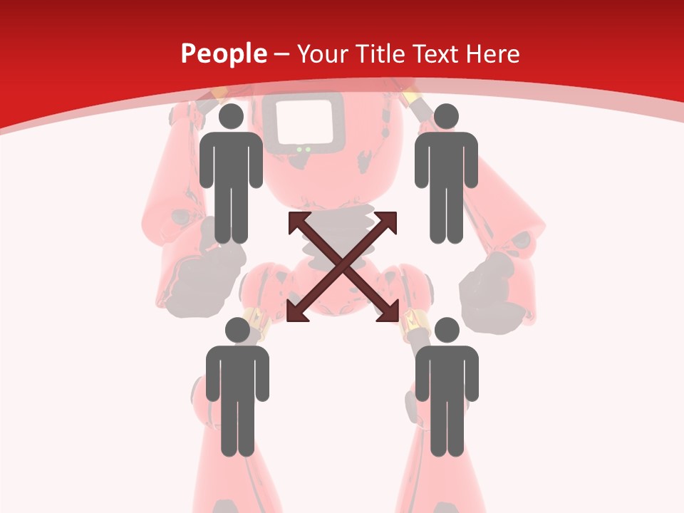 Background Character Computer Generated PowerPoint Template