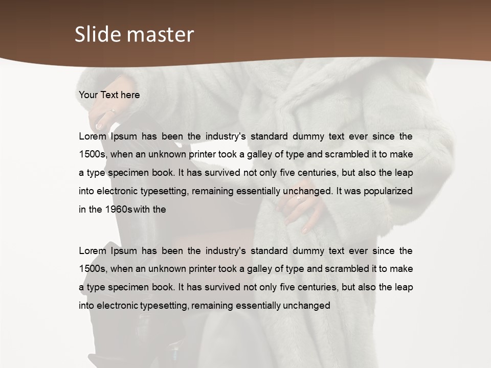 Beautiful Portrait Shoes PowerPoint Template