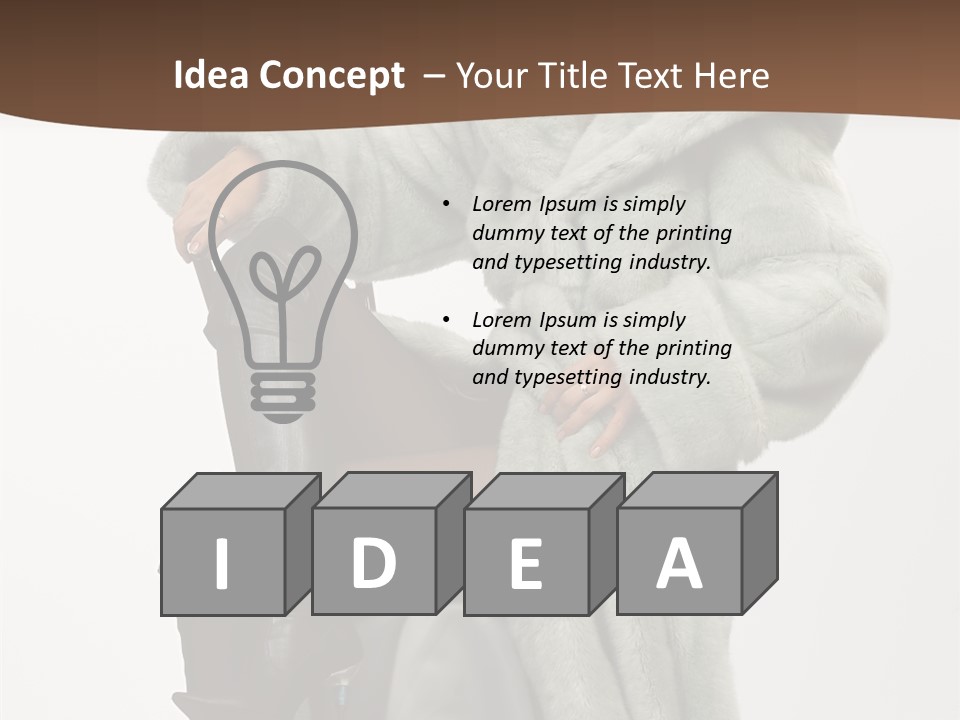 Beautiful Portrait Shoes PowerPoint Template