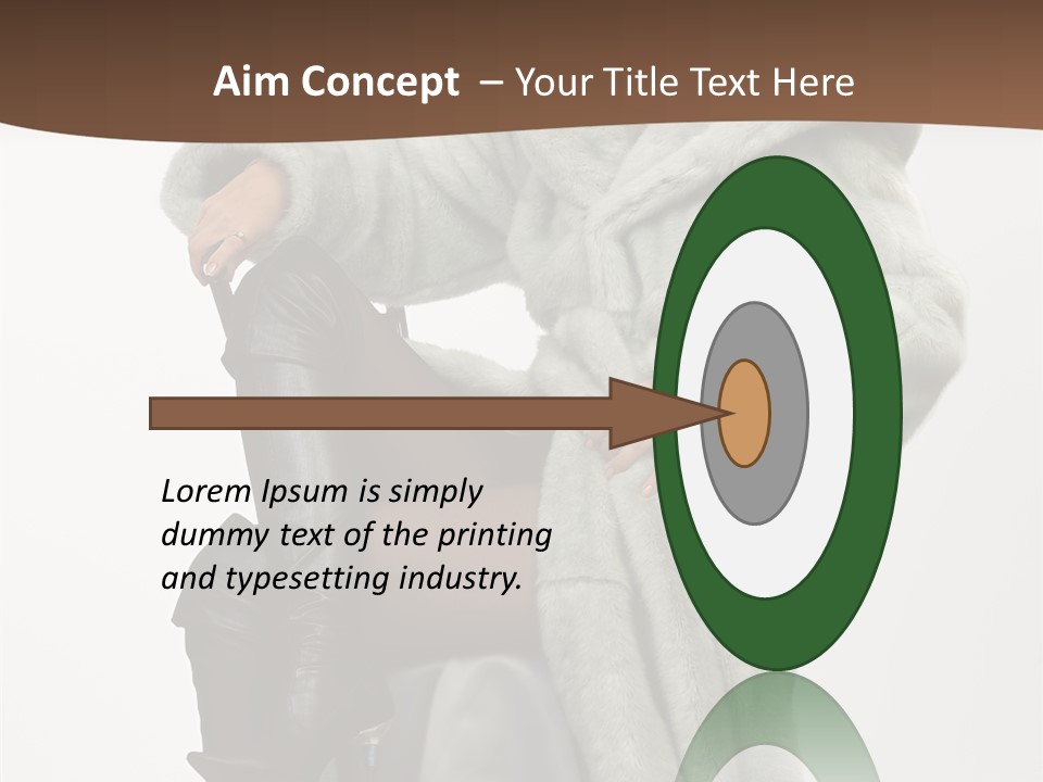 Beautiful Portrait Shoes PowerPoint Template