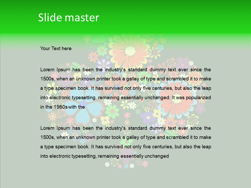 Color Stylize Groovy PowerPoint Template