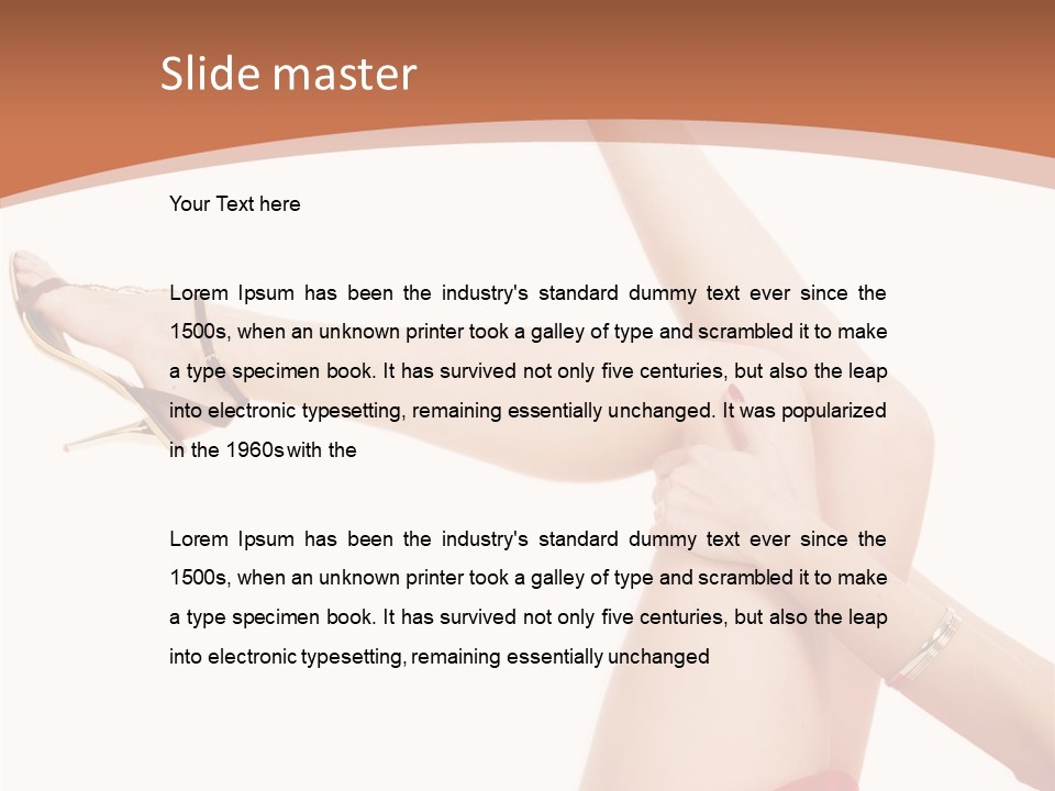 Cellulite Depilation Epilation PowerPoint Template