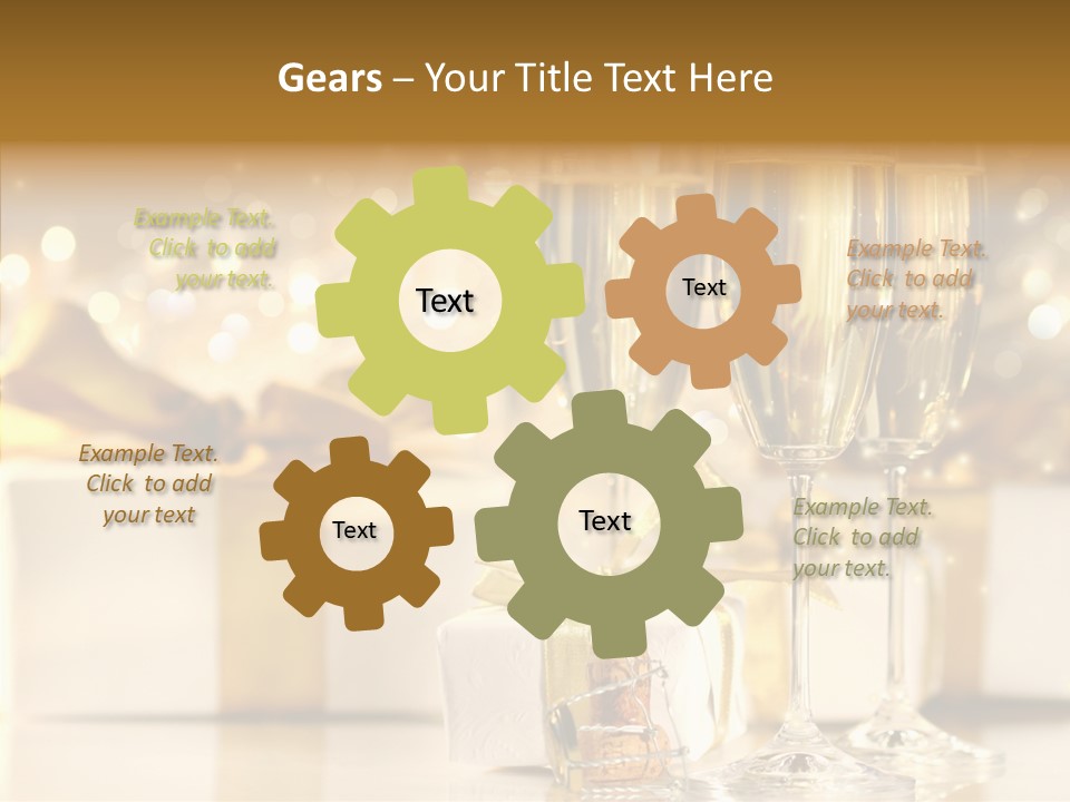 Food Table Rucola PowerPoint Template