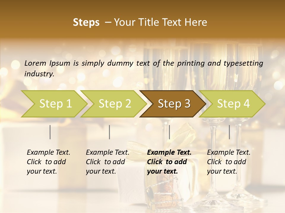 Food Table Rucola PowerPoint Template