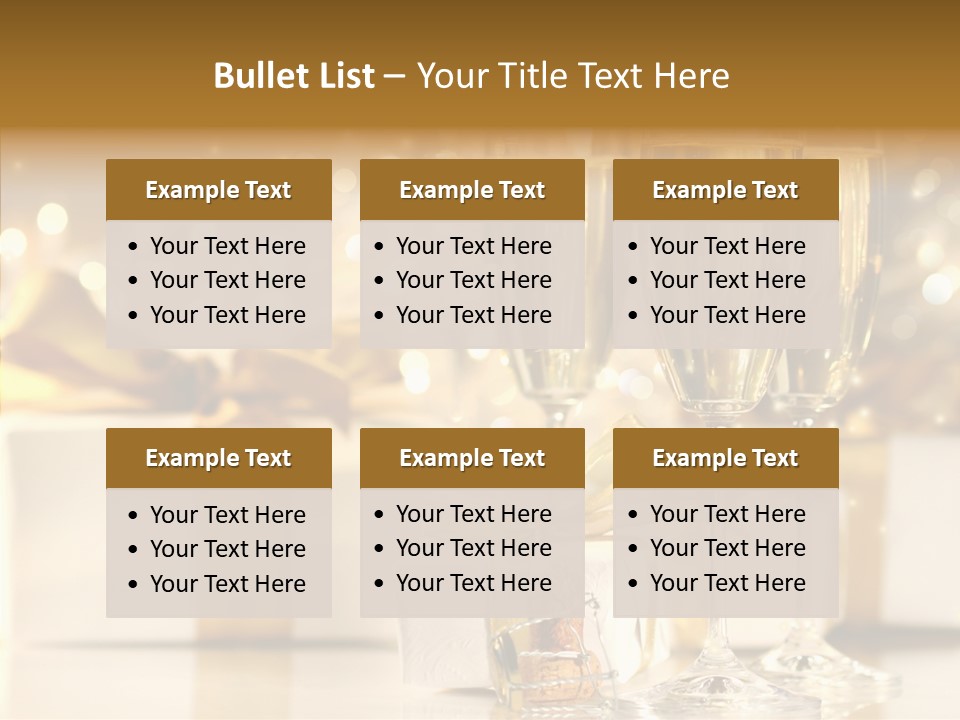 Food Table Rucola PowerPoint Template