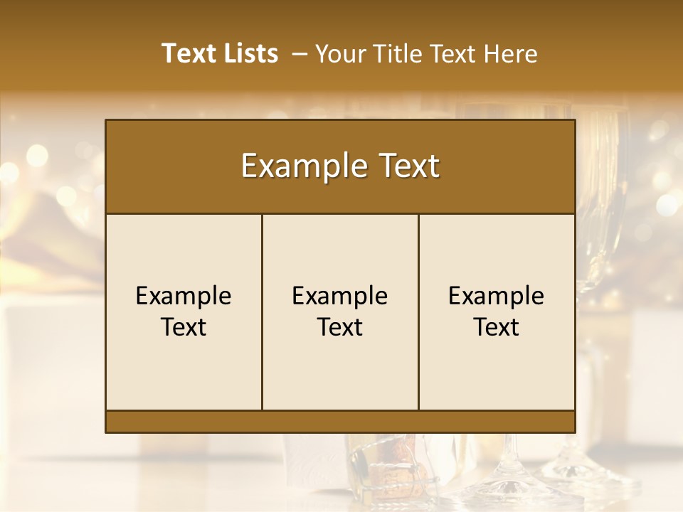 Food Table Rucola PowerPoint Template