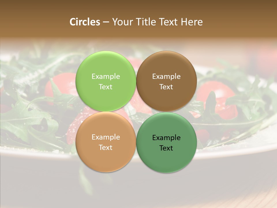 Food Table Rucola PowerPoint Template