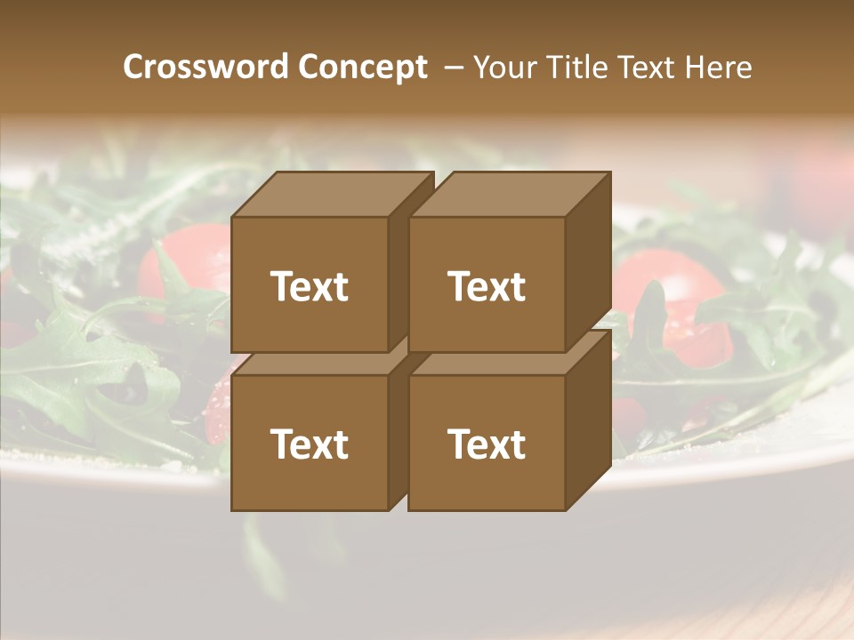 Food Table Rucola PowerPoint Template