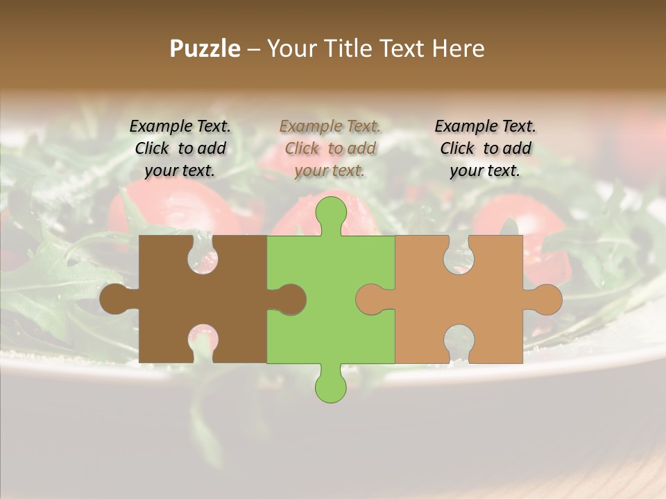 Food Table Rucola PowerPoint Template