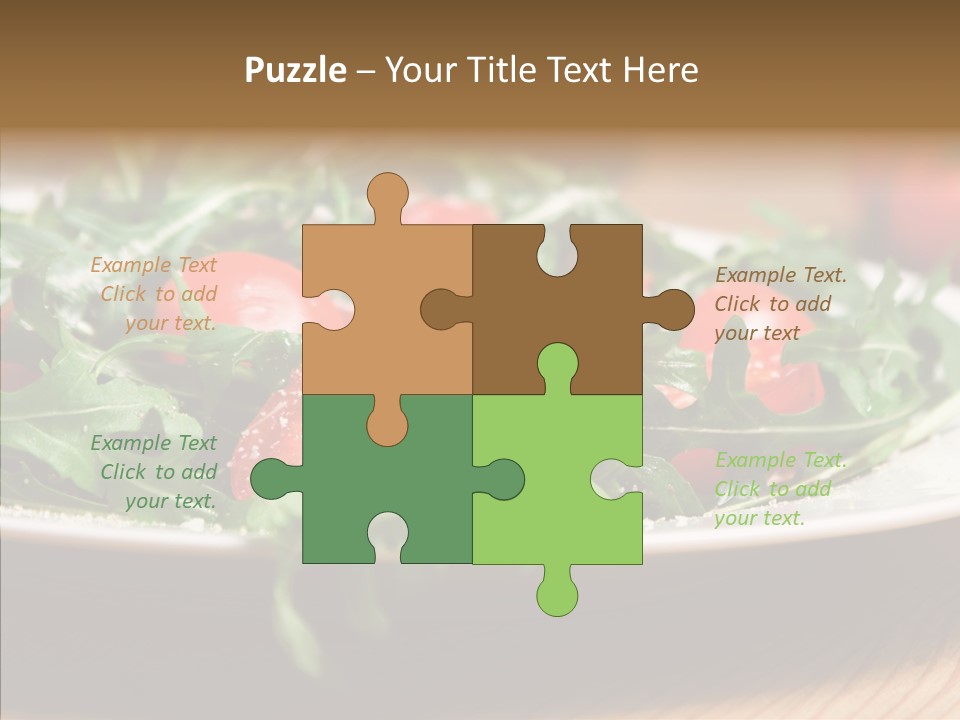 Food Table Rucola PowerPoint Template