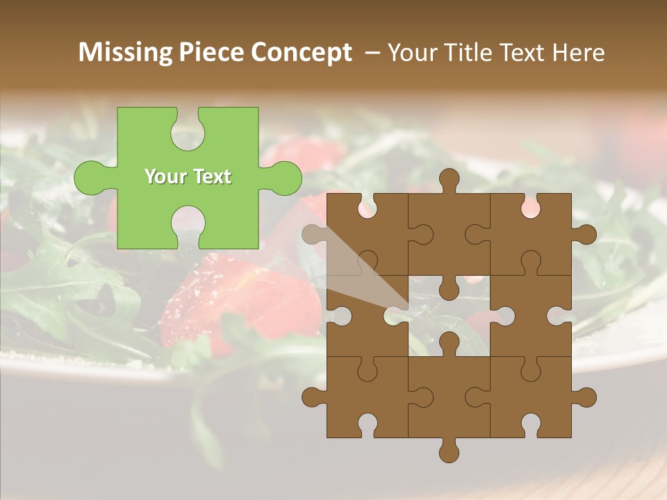 Food Table Rucola PowerPoint Template