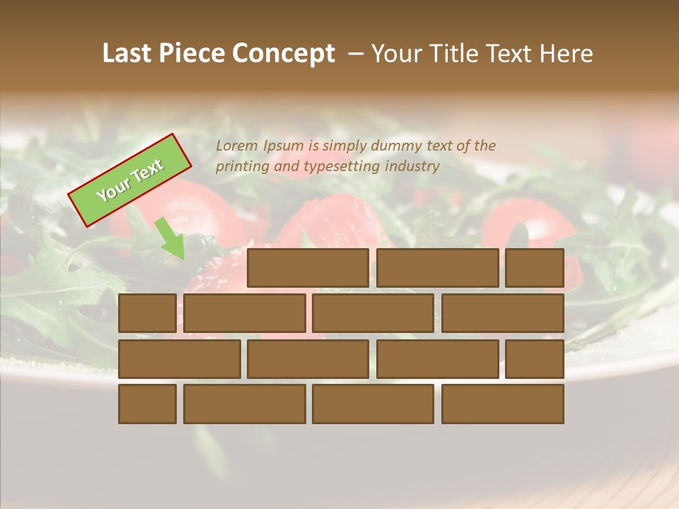 Food Table Rucola PowerPoint Template