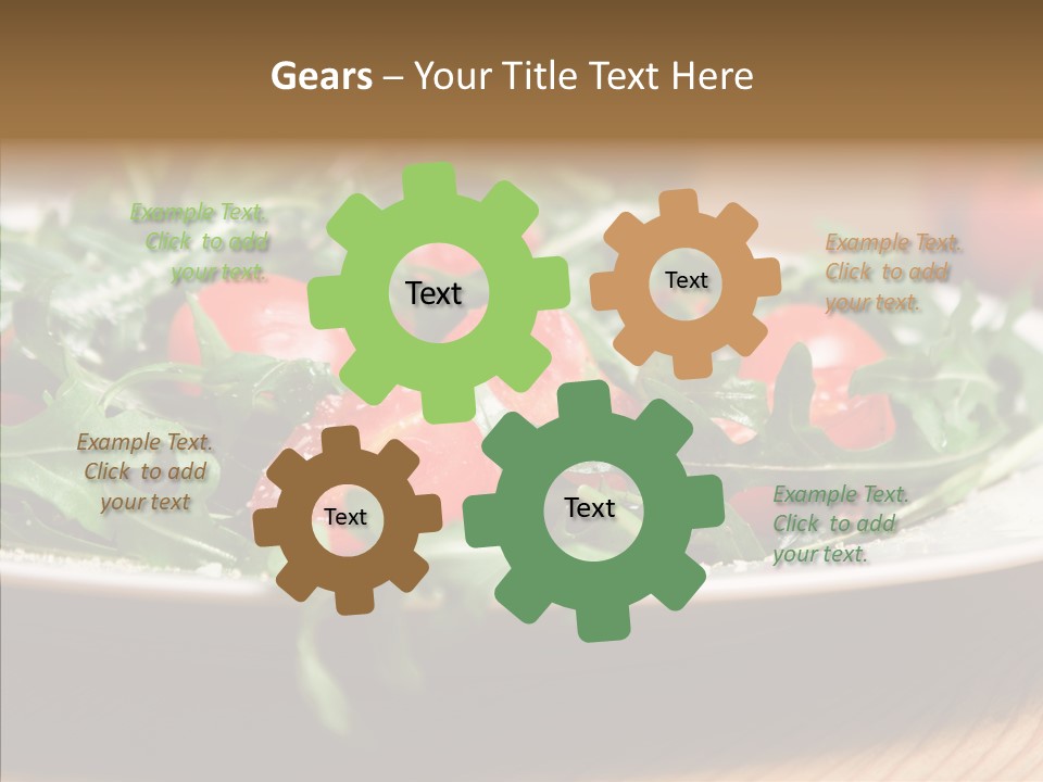 Food Table Rucola PowerPoint Template