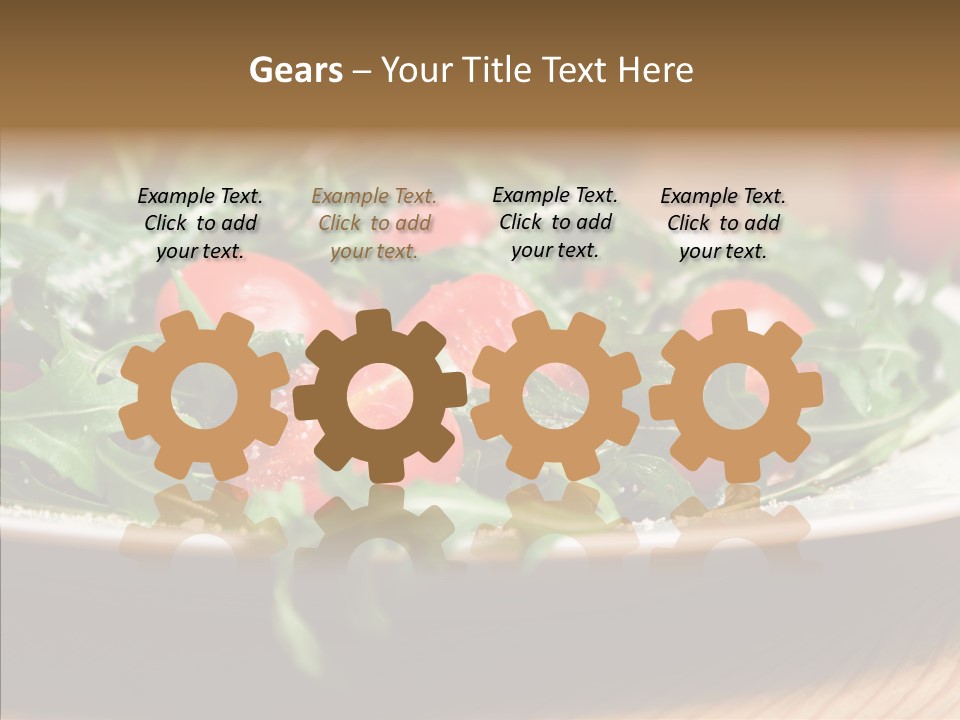 Food Table Rucola PowerPoint Template