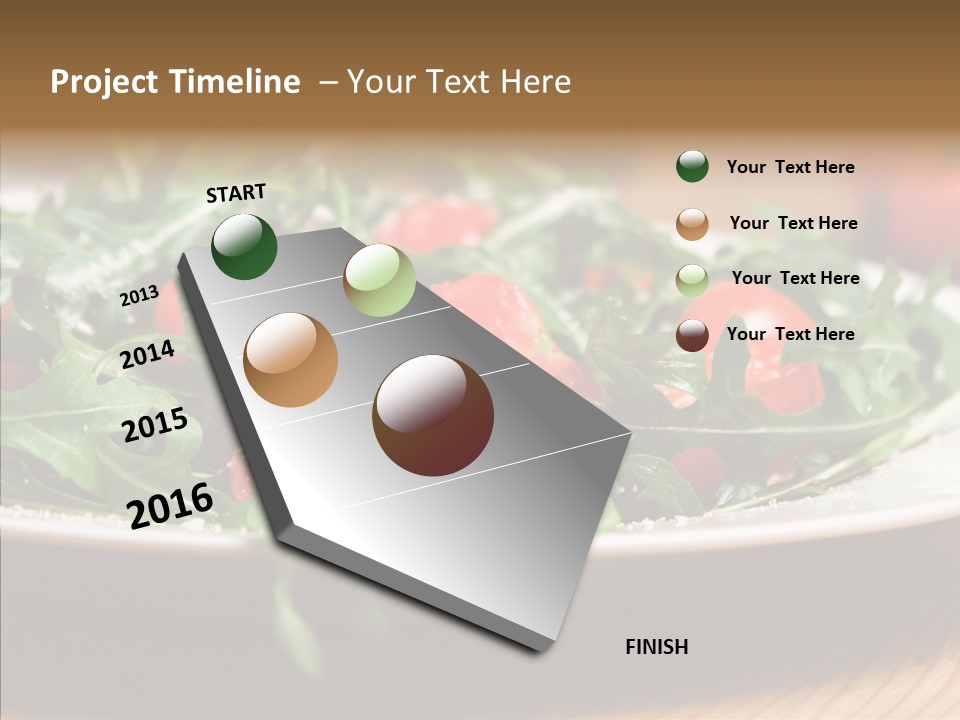 Food Table Rucola PowerPoint Template