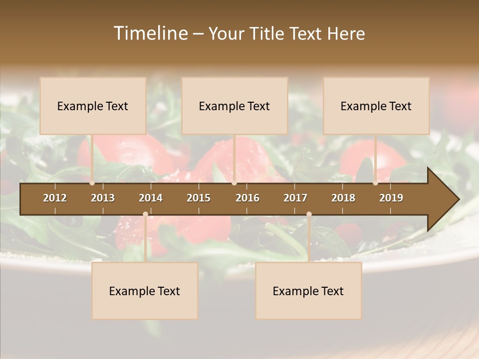 Food Table Rucola PowerPoint Template