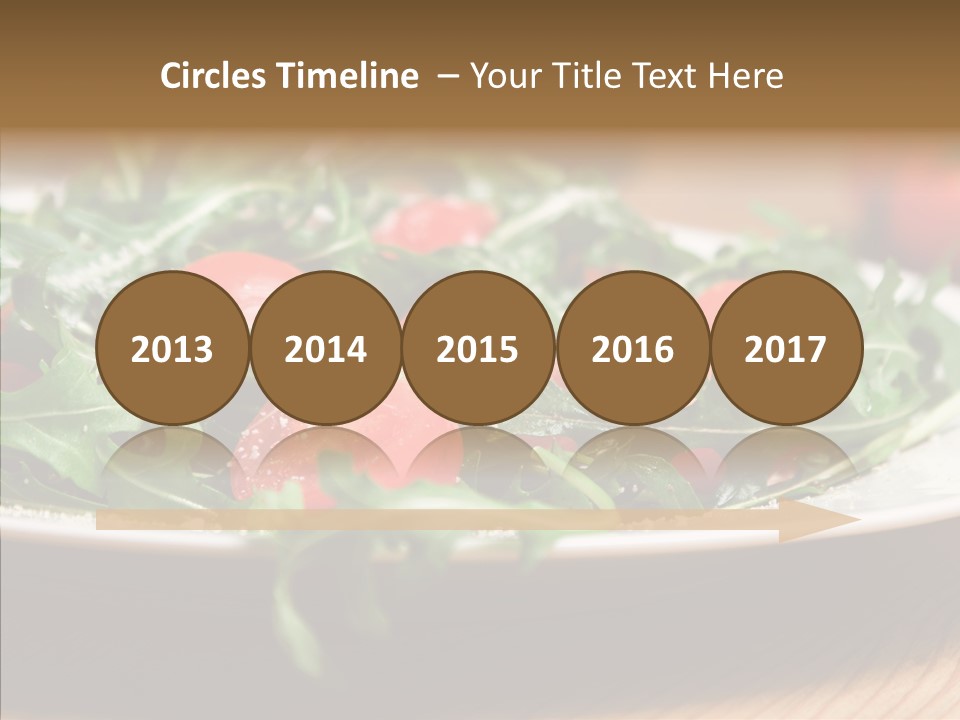 Food Table Rucola PowerPoint Template