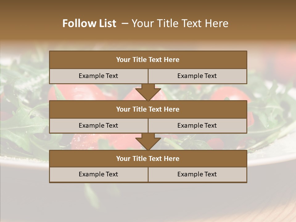 Food Table Rucola PowerPoint Template