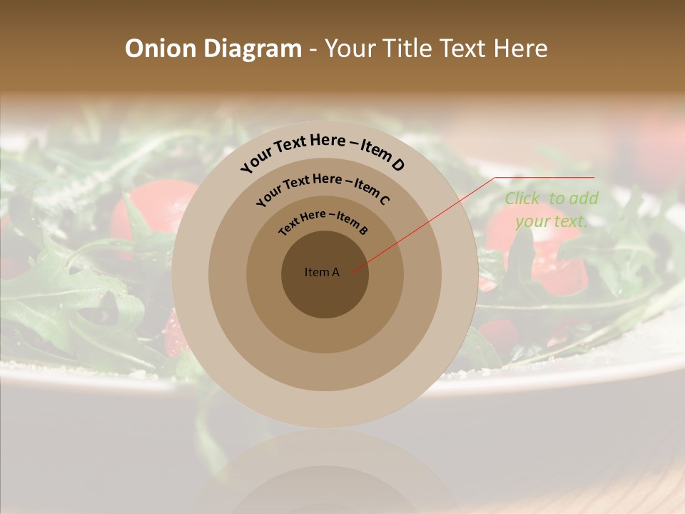 Food Table Rucola PowerPoint Template