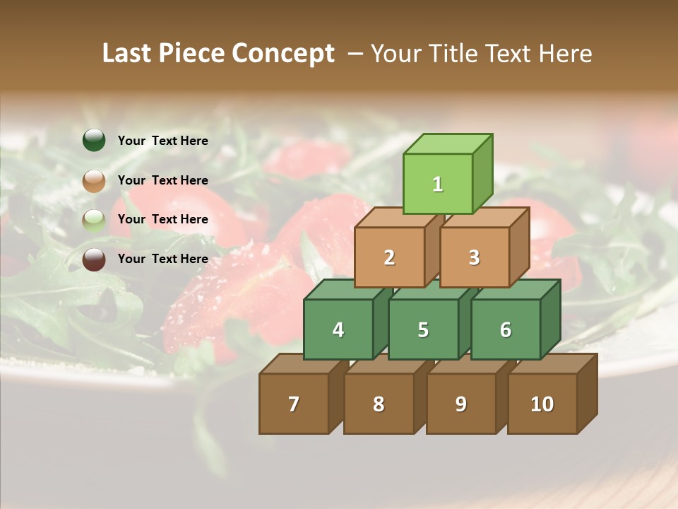 Food Table Rucola PowerPoint Template