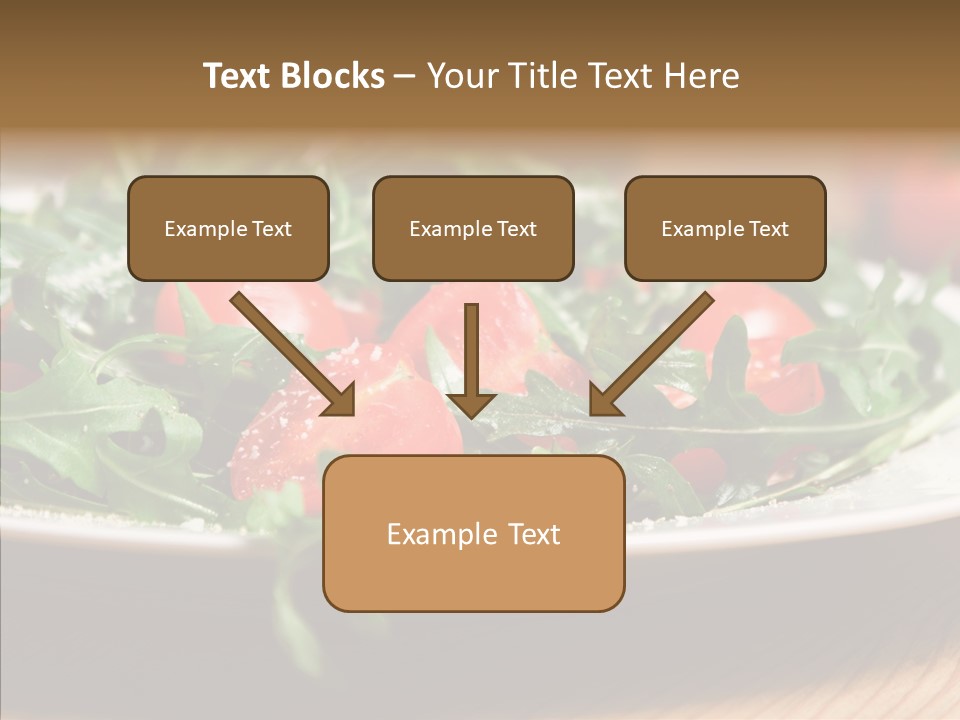 Food Table Rucola PowerPoint Template