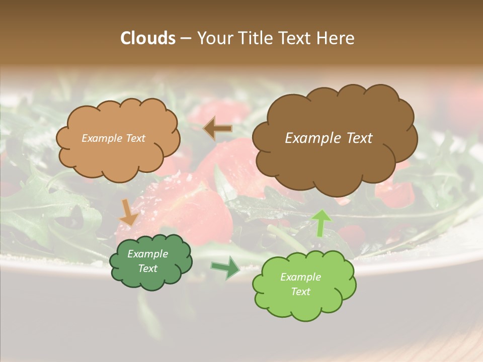 Food Table Rucola PowerPoint Template