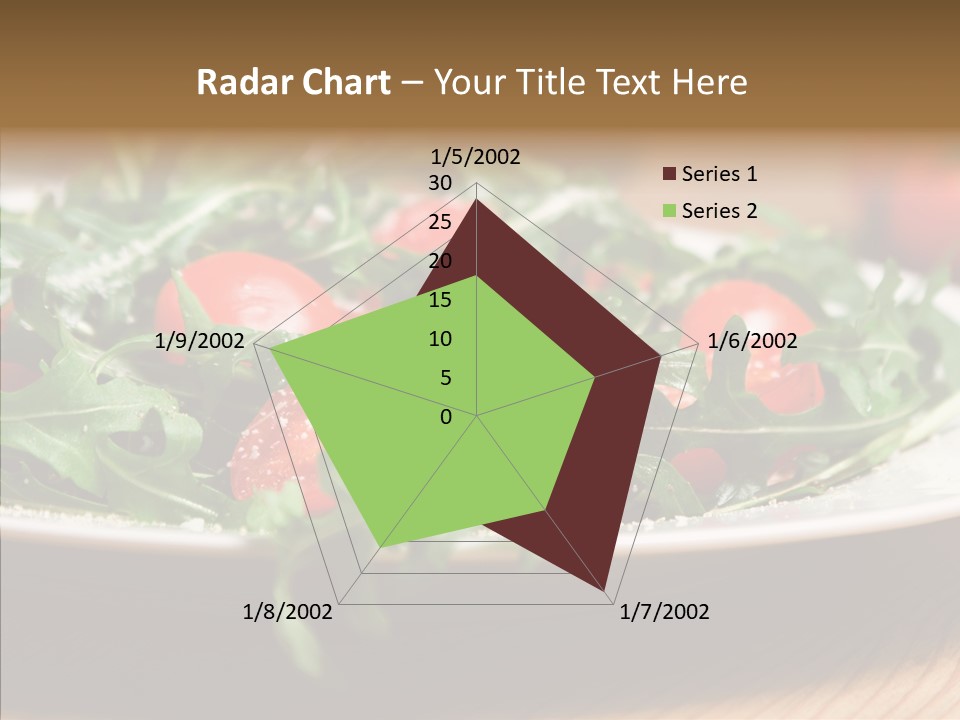 Food Table Rucola PowerPoint Template