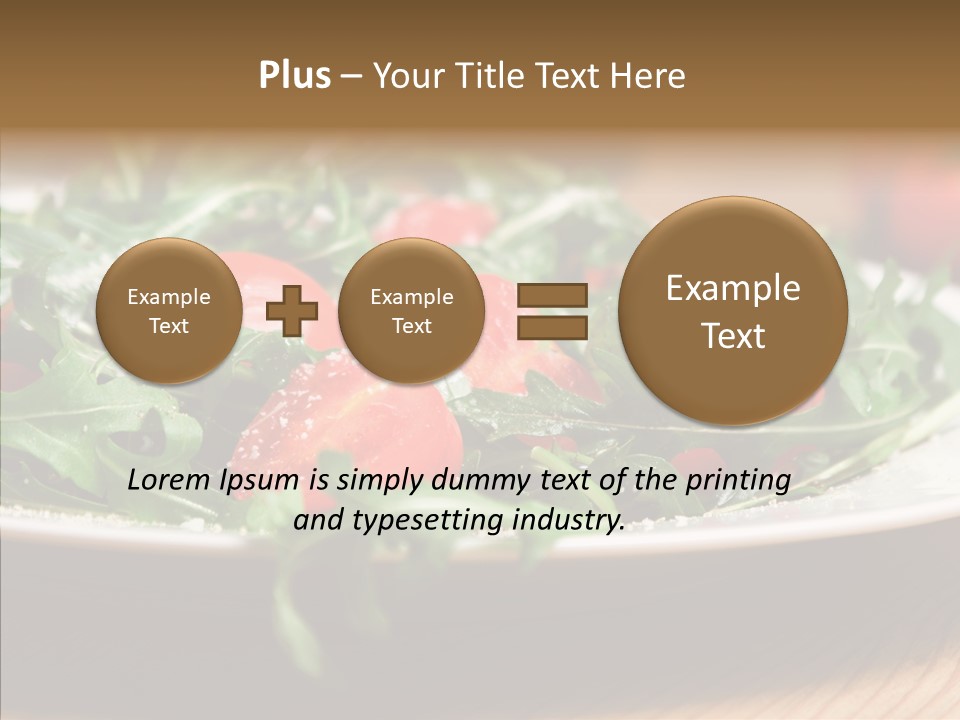 Food Table Rucola PowerPoint Template