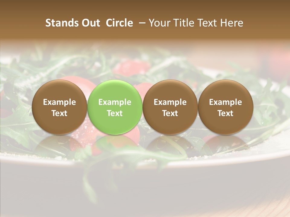 Food Table Rucola PowerPoint Template