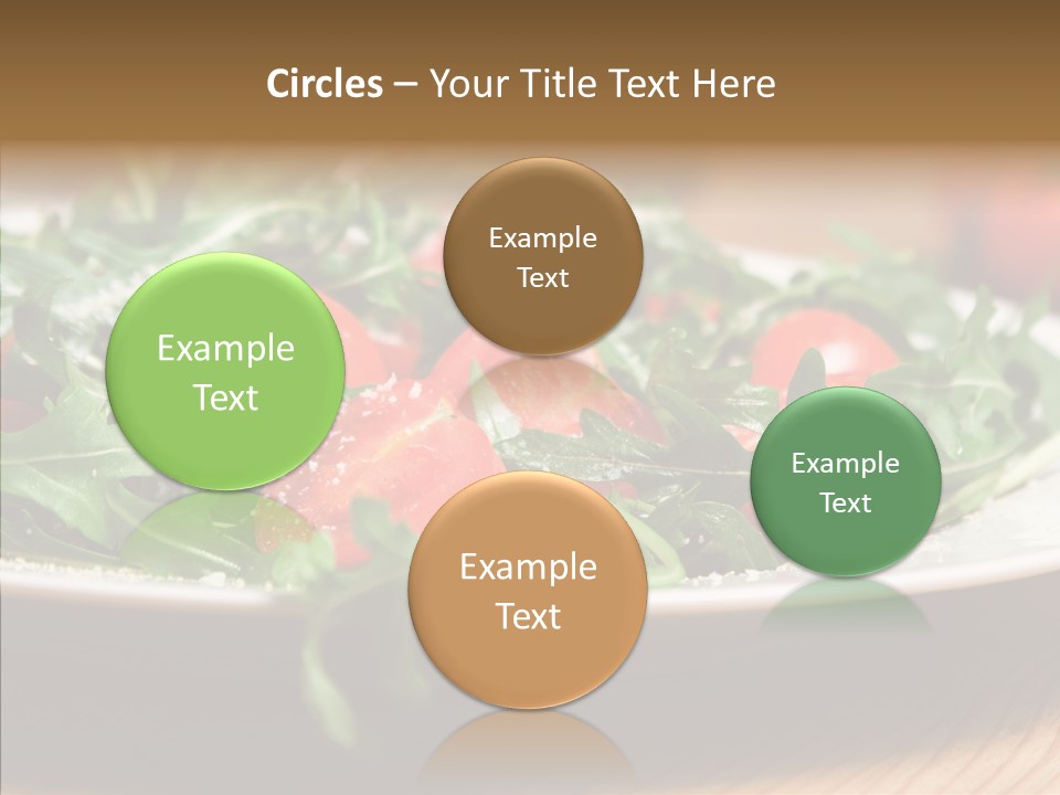 Food Table Rucola PowerPoint Template